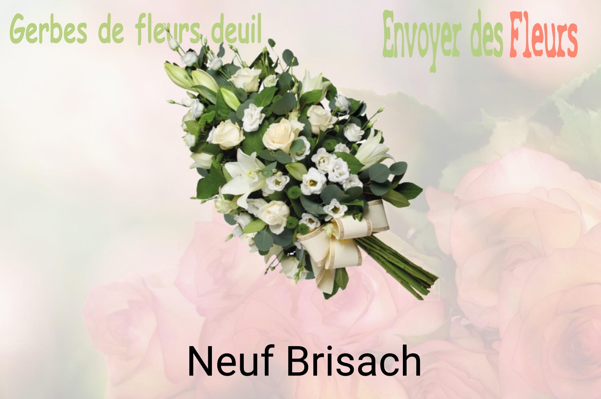 Gerbe de fleurs de deuil livrée à Neuf-Brisach